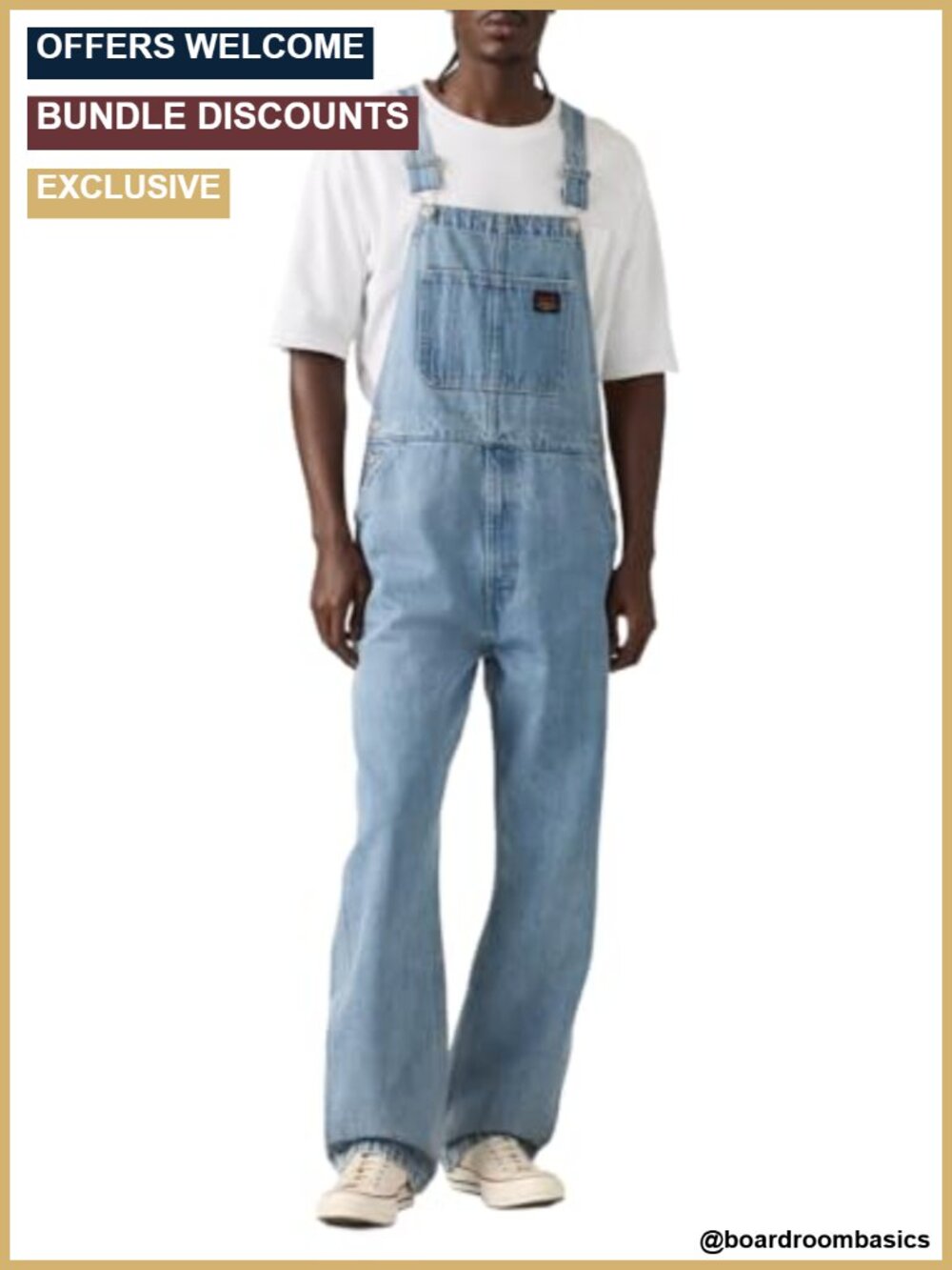 Levi's Mens Overall Loose Straight Leg Work Utility Coverall